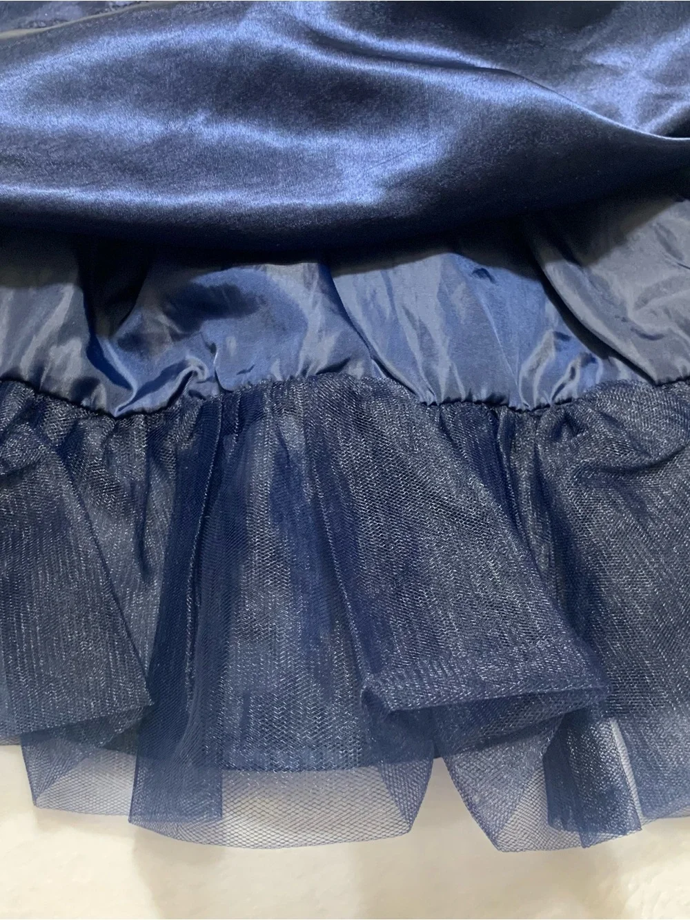 Gymboree navy satin